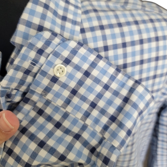 NWOT Men's Ralph Lauren Blue Checkered Plaid Button Down Oxford Size Medium - Picture 5 of 8